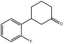 3-(2-Fluorophenyl)cyclohexanone 结构式