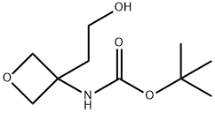 tert-Butyl (3-(2-hydroxyethyl)oxetan-3-yl)carbamate 结构式