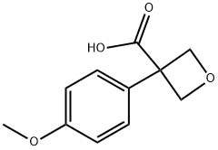 3-(4-Methoxyphenyl)oxetane-3-carboxylic acid 结构式