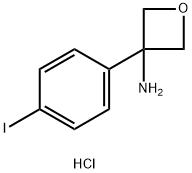 3-(4-碘苯基)氧杂环丁烷-3-胺盐酸盐 结构式