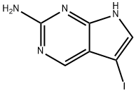 2-氨基-5-碘-7H-吡咯并[2,3-D]嘧啶 结构式