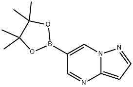 6-(4,4,5,5-四甲基-1,3,2-二氧硼戊环-2-基)吡唑并[1,5-A]嘧啶 结构式