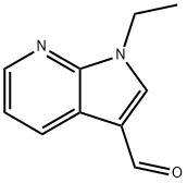 1-乙基-3-吡咯并[5,4-B]吡啶甲醛 结构式