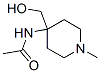 Acetamide,  N-[4-(hydroxymethyl)-1-methyl-4-piperidinyl]- 结构式