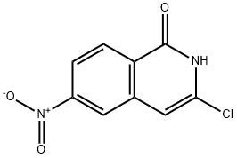 3-氯-6-硝基异喹啉-1(2H)-酮 结构式