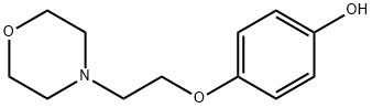 4-[2-(吗啉-4-基)乙氧基]苯酚 结构式