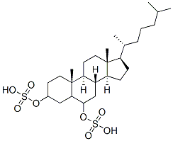 cholestan-3,6-diyl disulfate 结构式