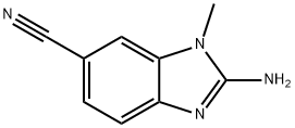 1H-Benzimidazole-6-carbonitrile,2-amino-1-methyl-(9CI) 结构式