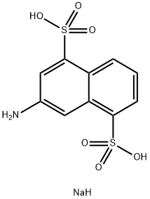 3-胺-1,5-奈烯二磺酸 结构式