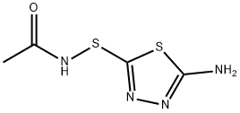 Acetamide,  N-[(5-amino-1,3,4-thiadiazol-2-yl)thio]- 结构式