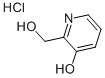 3-羟基-2-羟甲基吡啶盐酸盐 结构式