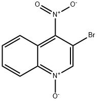 3-溴-4-硝基喹啉1-氧化物 结构式