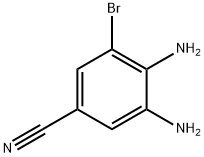 3,4-DiaMino-5-broMobenzonitrile 结构式