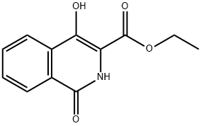 1,4-二羟基-3-异喹啉甲酸乙酯 结构式