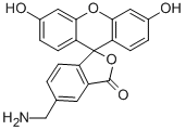 5-(氨基甲基)荧光素盐酸盐 结构式