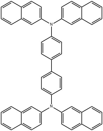 N,N,N',N'-四(2-萘基)-1,1'-联苯-4,4'-二胺 结构式