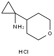 1-(Tetrahydro-pyran-4-yl)-cyclopropylamine hydrochloride 结构式