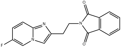 2-(2-(6-氟咪唑并[1,2-A]吡啶-2-基)乙基)异吲哚啉-1,3-二酮 结构式