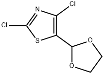 2,4-Dichloro-5-(1,3-dioxolan-2-yl)thiazole 结构式