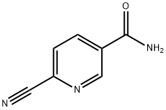 2-氰基-5-甲酰胺基吡啶 结构式
