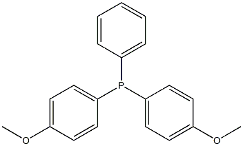 双(4-甲氧基苯基)苯基膦 结构式