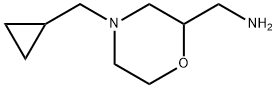C-(4-环丙基甲基-吗啉-2-基)-甲基胺双盐酸盐 结构式