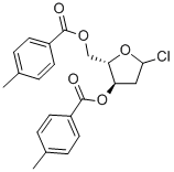 1-氯-2-脱氧-3,5-二-O-对甲苯甲酰基-L-呋喃核糖 结构式