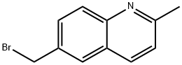 6-溴甲基-2-甲基喹啉 结构式