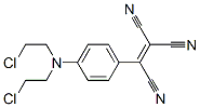 2-[4-[bis(2-chloroethyl)amino]phenyl]ethene-1,1,2-tricarbonitrile 结构式