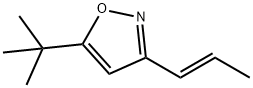 Isoxazole, 5-(1,1-dimethylethyl)-3-(1-propenyl)-, (E)- (9CI) 结构式