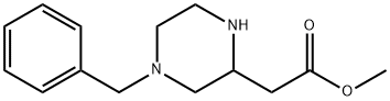 2-(4-苄基哌嗪-2-基)乙酸甲酯 结构式