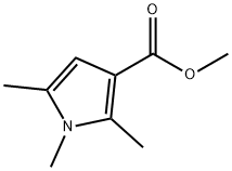 1,2,5-三甲基-1H-吡咯-3-羧酸甲酯 结构式