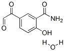 5-GLYOXYLOYLSALICYLAMIDE HYDRATE 结构式