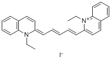 1,1`-二乙基-2,2`-二碳花青碘 结构式