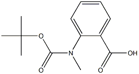 2-叔丁氧基羰氨甲基苯甲酸 结构式