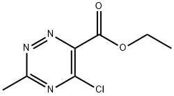 ETHYL 5-CHLORO-3-METHYL-1,2,4-TRIAZINE-6-CARBOXYLATE 结构式