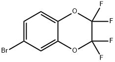 6-溴-2,2,3,3-四氟-1,4-苯并恶烷 结构式