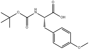 N-叔丁氧羰基-4-甲氧基苯丙氨酸 结构式