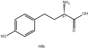L-高酪氨酸溴化氢盐 结构式