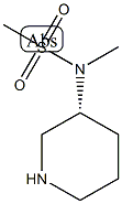 (R)-N-Methyl-N-(piperidin-3-yl)methanesulfonamide 结构式