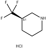 (R)-3-(三氟甲基)哌啶盐酸盐 结构式