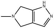 5-Methyl-4,6-dihydro-1H-pyrrolo[3,4-c]pyrazole 结构式