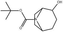 8-boc-2-hydroxy-8-azabicyclo[3.2.1]octane 结构式