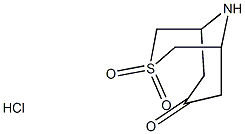 3-Thia-9-azabicyclo[3.3.1]nonan-7-one-3,3-Dioxo hydrochloride 结构式
