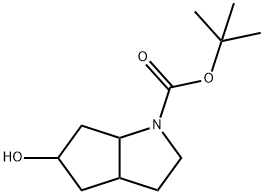 tert-butyl 5-hydroxy-octahydrocyclopenta[b]pyrrole-1-carboxylate 结构式