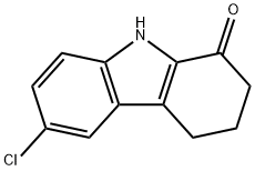 6-氯-2,3,4,9-四氢-1H-咔唑-1-酮 结构式