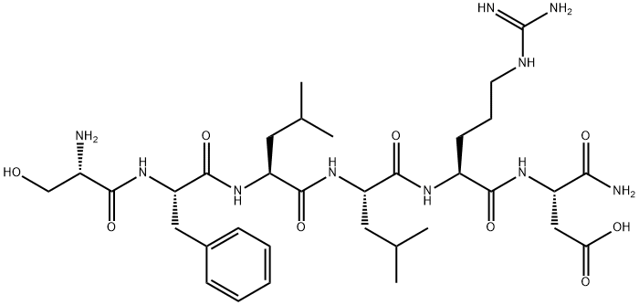 SER-PHE-LEU-LEU-ARG-ASN-NH2 结构式