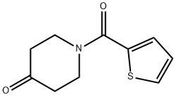 1-(噻吩-2-基羰基)哌啶-4-酮 结构式