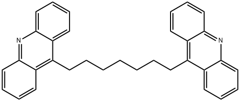 1,7-二(9-吖啶基)庚烷 结构式