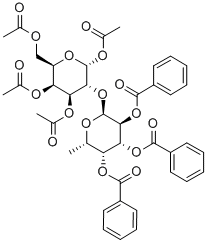 1,3,4,6-Tetra-O-acetyl-2-O-(2,3,4-tri-O-benzoyl-a-L-fucopyranosyl)-D-galactopyranose